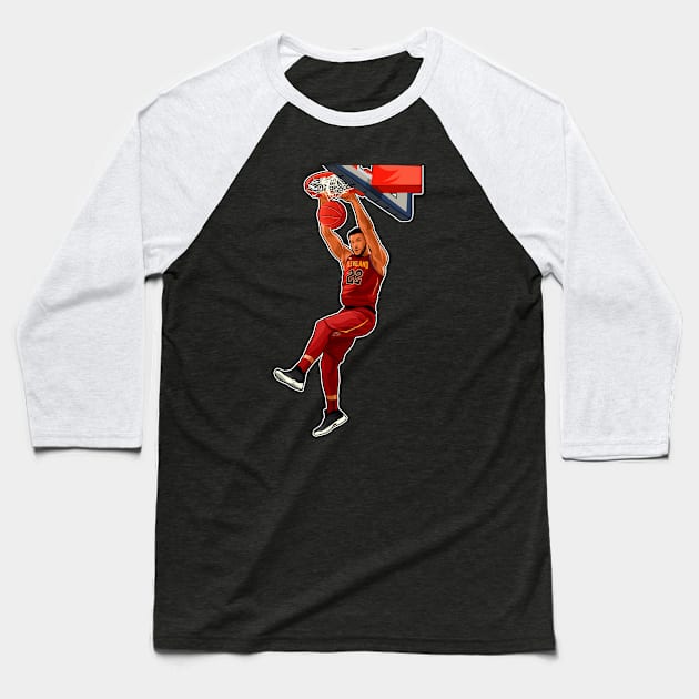 Larry Nance Jr #22 Dunk Baseball T-Shirt by GuardWall17